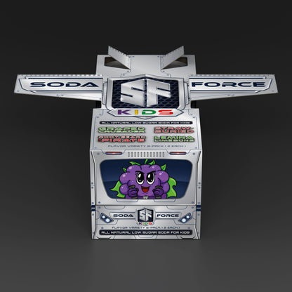 Soda Force Kids SF-24 Spacecraft - Variety 8-Pack, Soda for Kids